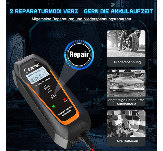 Зарядное устройство для аккумуляторов 6 В/12 В 2 А 4 А   BMK BMK V7 (my-18126)