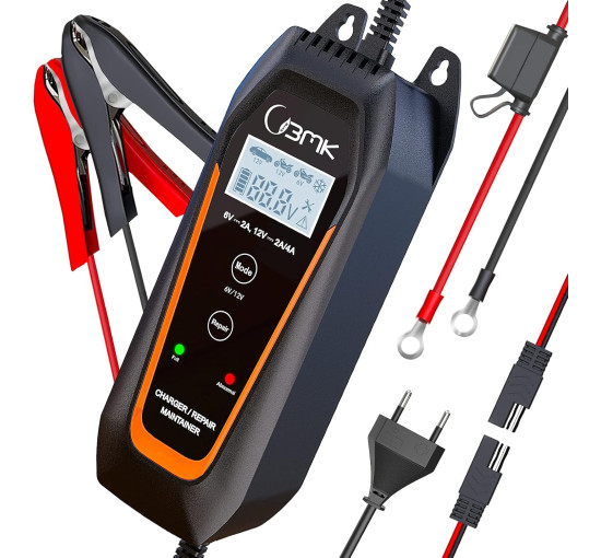 Зарядное устройство для аккумуляторов 6 В/12 В 2 А 4 А   BMK BMK V7 (my-18126) Зарядное устройство для аккумуляторов 6 В/12 В 2 А 4 А   BMK BMK V7 (my-18126)