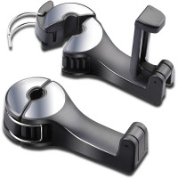 Універсальні гачки для підголівника автомобіля з тримачем для телефону, гаманців та сумок, сріблястий SCOVVORD 01 (my-2077)