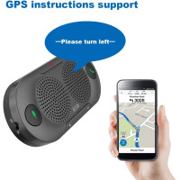 Автомобильный спикерфон Besign BK06 Bluetooth 5.0 для разговора по громкой связи с зажимом для козырька, два динамика мощностью 2 Вт (my-2092)