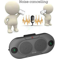 Автомобильный спикерфон Besign BK06 Bluetooth 5.0 для разговора по громкой связи с зажимом для козырька, два динамика мощностью 2 Вт (my-2092)