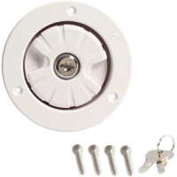 Водоналивная горловина Kokiya 78 мм, пыленепроницаемая, удобное заливное отверстие, белый (my-2094)