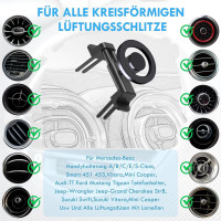 Круглый вентиляционный магнитный автомобильный держатель для мобильного телефона ICAILIN (my-12055)