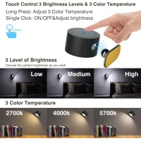 Світлодіодний настінний світильник Coollamp DS126PRO чорний (my-17193)