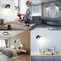 Світлодіодний настінний світильник Coollamp DS126PRO чорний (my-17193)