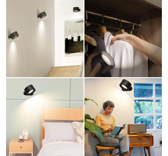 Светодиодный настенный светильник Coollamp DS126PRO черный (my-17193)