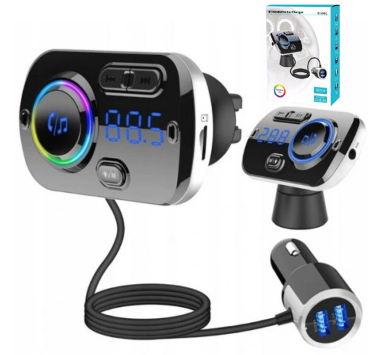 Автоматичний передавач BT Hands Free Car Charger BC49BQ Bluetooth 5.0 (my-12026)