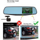 Автомобильное зеркало видеорегистратор DVR Blackbox с разрешением Full HD 1080 с двумя камерами (my-017)