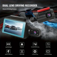 Двооб'єктивна відеореєстраторна камера для автомобілів Black Box G60 HD 1080P (my-0156)