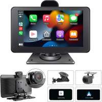 Бездротова стереосистема з відеореєстратором TTXSCAM T86DVR із сенсорним екраном FHD IPS 7 дюймів (my-031)