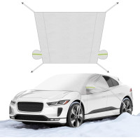 Автомобильный чехол от снега COFIT, солнцезащитный козырек, защита от льда и инея с чехлами для зеркал, универсальный, подходит для всех автомобилей (my-15081)