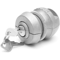 Універсальний замок для причепа EMVANV, навісний кульовий замок, замок для каравану, захист від крадіжки, цинковий сплав, срібло (my-15128)