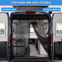 Автомобильная сетка от насекомых для фургона VW T6 ZWPARTS - магнитная защита для задней двери 170/210 (my-15134)