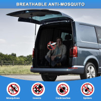 Автомобильная сетка от насекомых для фургона VW T6 ZWPARTS - магнитная защита для задней двери 170/210 (my-15134)