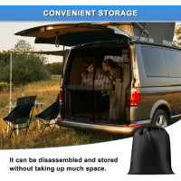 Автомобильная сетка от насекомых для фургона VW T6 ZWPARTS - магнитная защита для задней двери 170/210 (my-15134)