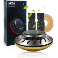 Освежитель воздуха для автомобиля Ikeda scents, парфюмерный диффузор на солнечной батарее, автоматическое вращение, 60 дней свежести (my-15063)