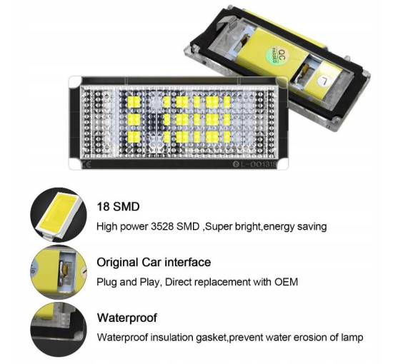 Светодиодные лампы номерного знака для BMW WinPower DZG-SY024 (my-12113)