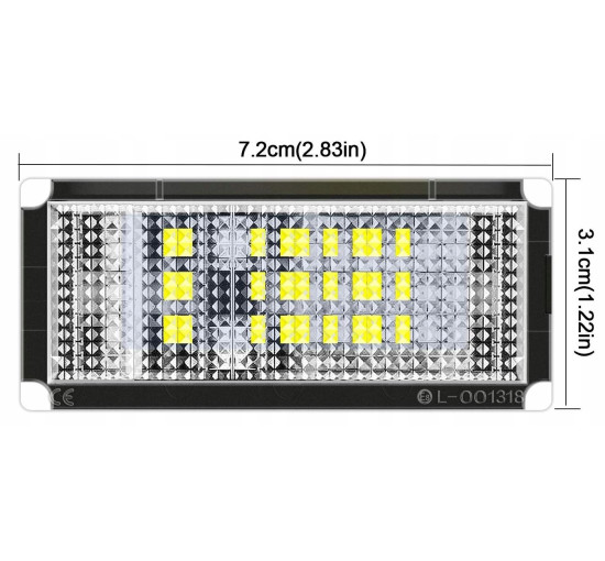 Светодиодные лампы номерного знака для BMW WinPower DZG-SY024 (my-12113)