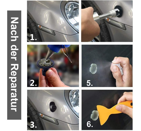 Набір для ремонту вм'ятин без фарбування та зворотний молоток Manelord XTB (my-18160)