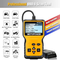 Автомобильный сканер MOTOPOWER MP69033 считыватель кодов CAN OBD2 неисправностей двигателя, желтый (my-2065)