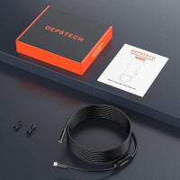 Эндоскопическая камера с подсветкой, эндоскоп DEPSTECH NTC53-JP 7 мм, 2 МП HD, только для iPhone/iPad/iOS, кабель 5 м (my-12068)