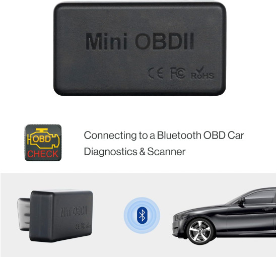 Автомобільний Bluetooth діагностичний сканер OBDII/OBD2 ATOTO AC-4450 тільки для автомобільних стереосистем Android серій A6 та S8 - сумісний із програмою Torque (my-12112)