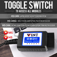 Сканер для диагностики Ford, Mazda, Lincoln и Mercury OBD 2 v Bbfly Elm327 ELMconfig USB VINT-TT55502 с MS-CAN считыватель кодов транспортных средств (my-15070)