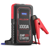 Автомобільний бустер джамп стартер (пусковий пристрій) Hilldow FC600 з ліхтариком та 18 Вт (my-043)