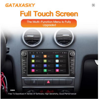 Автомобильная магнитола с беспроводной связью CarPlay, Android 12, для Audi A3 8P S3 2003-2012 RS3 Sportback с GPS-навигацией и аудиосистемой (my-17095)