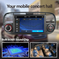 Автомобильная магнитола 7-дюймов YZKONG H-7027 для Fiat 500 2007-2015 Carplay/Android Car (my-17049)