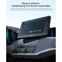 Автомобильный DVD-плеер BOIFUN BFN-101 с 2 экранами 105 дюйма и аккумулятором на 7 часов портативный телевизор крепление на подголовник (my-18005)