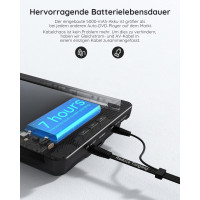 Автомобільний DVD-плеєр BOIFUN BFN-101 з 2 екранами 105 дюйми та акумулятором на 7 годин портативний телевізор кріплення на підголовник (my-18005)