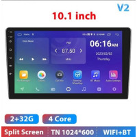 Магнітола автомобільна 2-Din із сенсорним екраном 10,1" Podofo V2 Android 10GPS/Bluetooth/Wi-Fi, 2/32 Гб (my-18130)