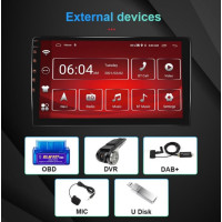 Магнітола автомобільна 2-Din із сенсорним екраном 10,1" Podofo V2 Android 10GPS/Bluetooth/Wi-Fi, 2/32 Гб (my-18130)