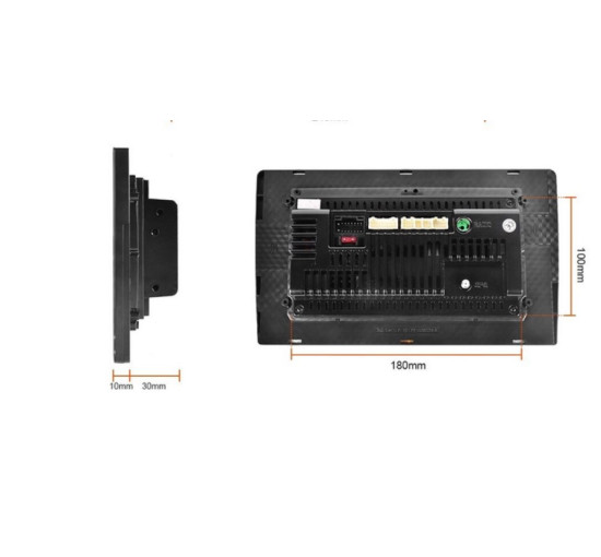 Магнитола автомобильная 2-Din с сенсорным экраном 10,1" Podofo V2 Android 10GPS/Bluetooth/Wi-Fi, 2/32 Гб (my-18130)