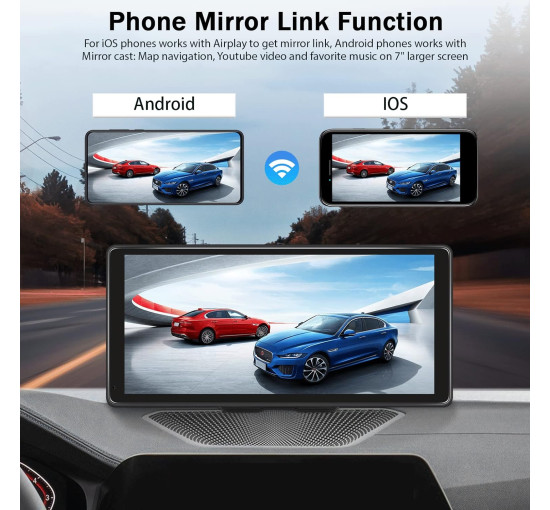 Автомобільна стереосистема UNITOPSCI Apple CarPlay Android керуванням Bluetooth (my-3016)