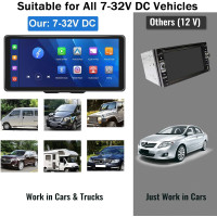 Автомобильная стереосистема автомагнитола 2 DIN UNITOPSCI, экран 10 дюймов, Apple CarPlay, Android управлением Bluetooth (my-3016)