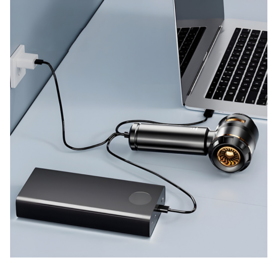 Бездротовий пилосос BauTech багатофункціональний 12 в 1 Чорний (my-18140)