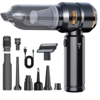 Бездротовий пилосос BauTech багатофункціональний 12 в 1 Чорний (my-18140)