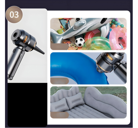 Бездротовий пилосос BauTech багатофункціональний 12 в 1 Чорний (my-18140)