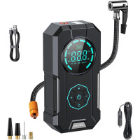 Портативный беспроводной воздушный компрессор-насос для накачивания шин с функцией памяти BUVAYE YS01 88 Вт (my-2063)