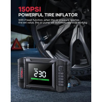 Пускозарядні пристрої jump starter FLYLINKTECH BD20 5000 А 20000 мАг з повітряним компресором 160 Вт (my-17086)