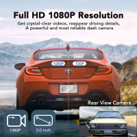 Видеорегистратор IBAYE Dashcamsр A00067 1080P, IPS-дисплей парковочный монитор, передняя и задняя камера (my-9056)