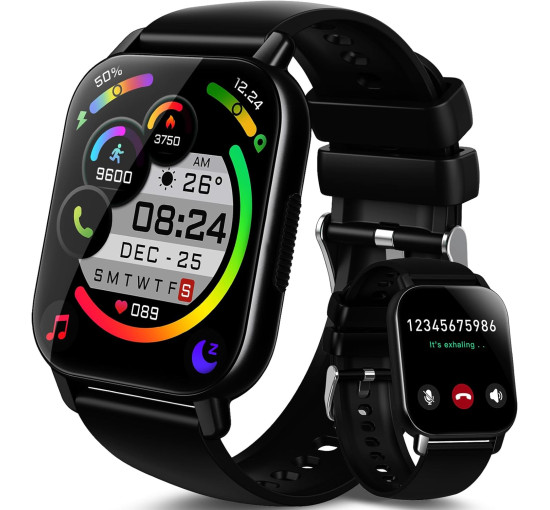 Смарт часы Aycy Y6 черные, умные часы, 1,85 дюйма, более 100 спортивных режимов (my-004)