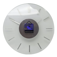 Настенные часы NeXtime "Stripe" -  из матового стекла и нержавеющей стали (my-0103)