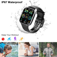 Смарт годинник Uaue Q23 1,69-дюймовий сенсорний розумний годинник, 25 спортивних водонепроникних трекерів активності для Android Molocy
