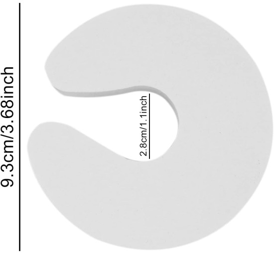 Дверные ограничители - защита пальцев младенцев, детей, предотвращающих травмы и защемление двери, 6 шт. в упаковке из белого пенопласта (my-14119)