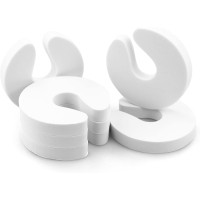 Дверні обмежувачі - захист пальців немовлят, дітей, що запобігають травмі та затисканню дверей, 6 шт. в упаковці із білого пінопласту (my-14119)