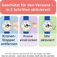 Навчальний аналоговий наручний годинник Kiddus KI10323 для дітей (my-18119)