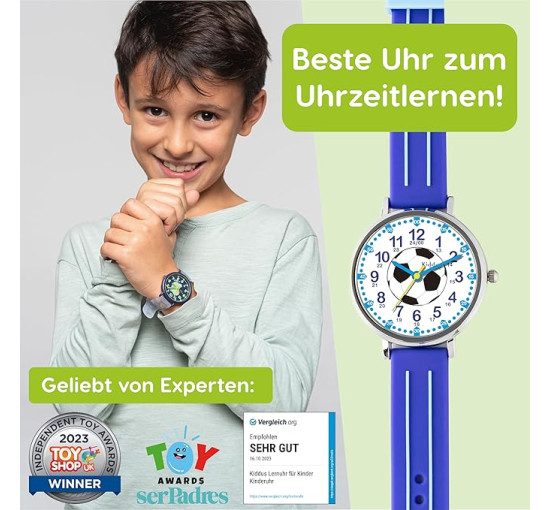 Навчальний аналоговий наручний годинник Kiddus KI10323 для дітей (my-18119)